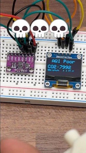 Simple invention #diy #ideas #inventions #esp32 #arduino #airquality #co2 #diycircuit #automation