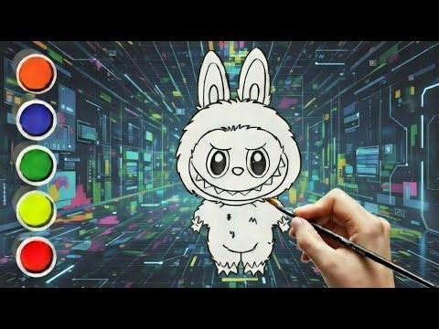Easy Labubu Drawing and Coloring for Little Artists