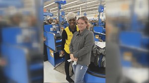 Wal-Mart cashier helps stay-at-home mother