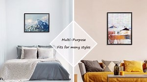 DOAI ART 20x30 Frame Black 2 Pack, 20x30 Poster Frame | Picture Frame 20x30 for Horizontal or Vertical Wall Mounting, 20 x 30 frame Scratch-proof Safe and Artistic Large Photo Frame
