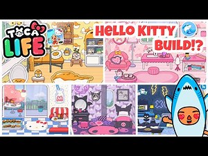 Toca life world | Hello Kitty Furniture Pack Bulid!? 🎀 (Home Designer)