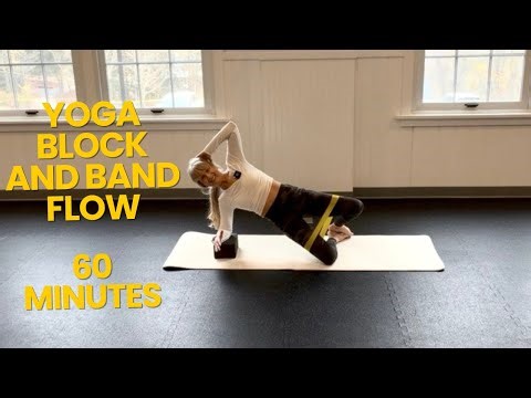 Core Workout| 60 Minutes| Yoga Block and Band| All Levels