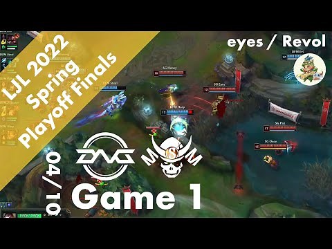[Re-Upload]DFM(Evi ナー) VS SG(Once リー・シン) Finals Game 1 ハイライト - LJL 2022 Spring Finals by YAMA