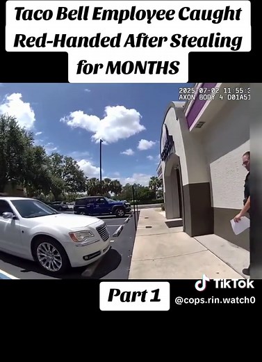 Taco Bell Employee Caught Red-Handed After Stealing for MONTHS #policeofficer #police #cops #bodycam