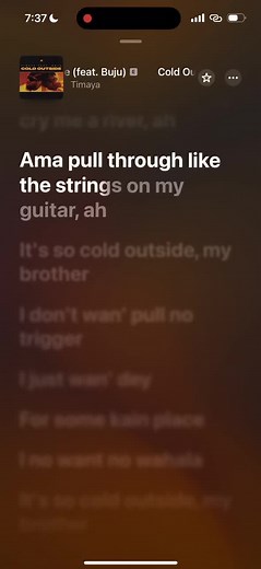 Buju's Cold Outside: Complete Lyrics and Music