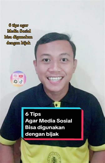 Kamu wajib tahu! Ini dia, 6 tips agar media sosial bisa digunakan dengan bijak @TikTok #mediasosial #tiktok