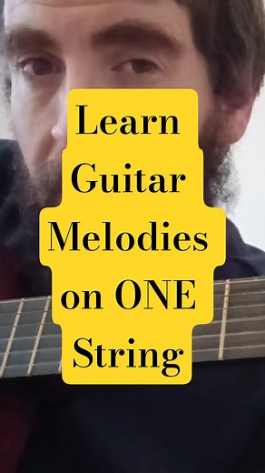 Beginner guitarist? 🎸 Learn your favorite melodies using just ONE string.