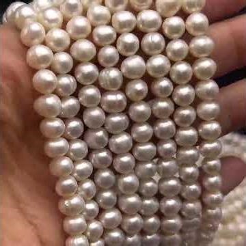 Freshwater Pearl 7x6 mm Button/Ringed Plain Cut VVS Clarity Cool White Color Loose Gemstone