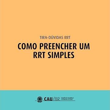 Tutorial: como preencher um RRT Simples