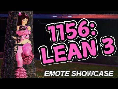 [PSO2 NGS] 1156: Lean 3 - Emote lobby Action - 1156「よりかかる3」