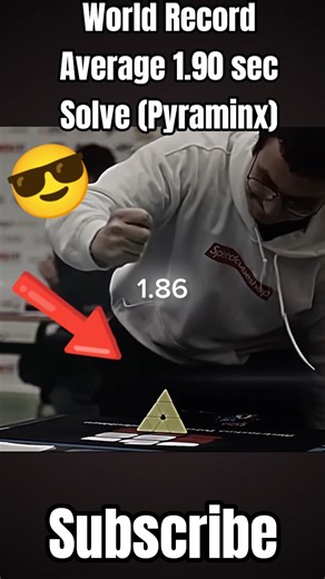 Pyraminx World Record Average Solve #rubikscube #cubing #youtube #youtubeshorts #viralshorts #skit