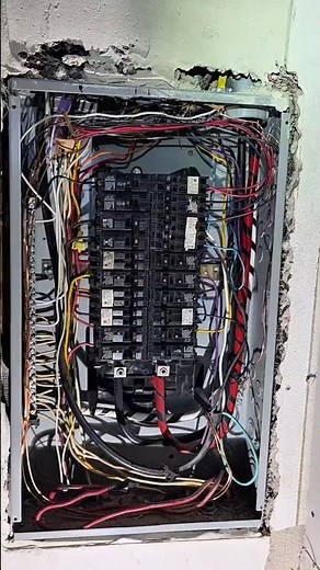 Installed Wired 20amp breaker for Air Conditioner #electrical #hollywood #hvac