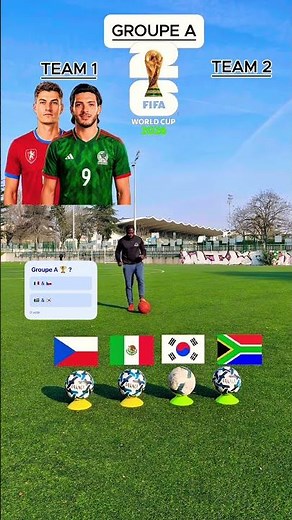 GROUPE A : TEAM 1 or TEAM 2 #football #worldcup
