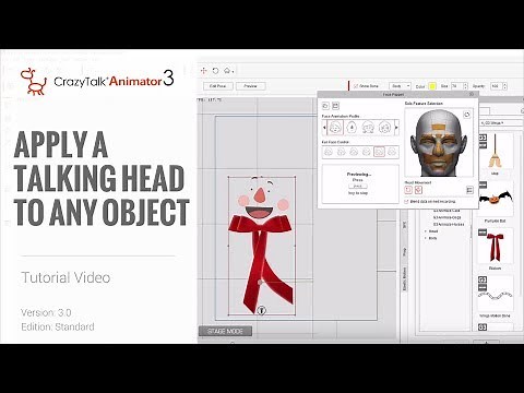 CrazyTalk Animator 3 Tutorial - Applying a Talking Head to Any Object