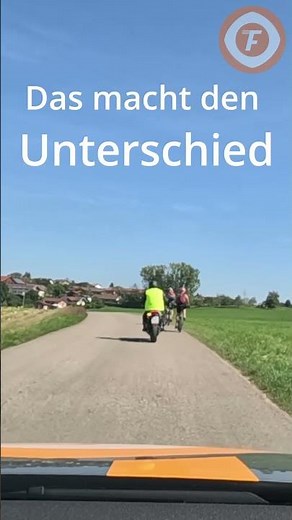 POV So überholst du Radfahrer richtig in der Motorradprüfung