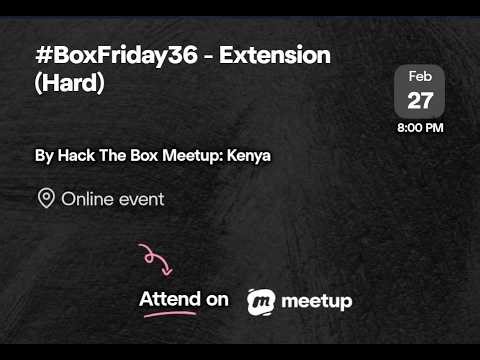 #BoxFridays36 - Extension (Hard)