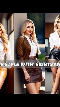 30 Elegant Office Style with Skirts and Shirts || Fashion trends 2023