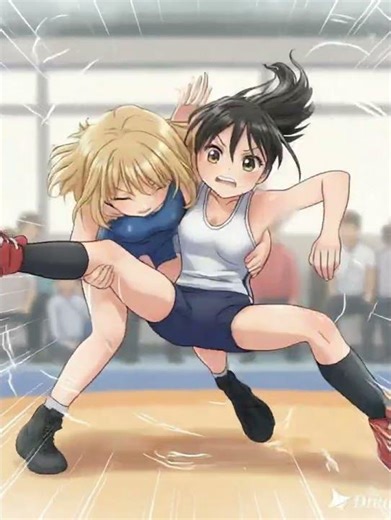 AI Women`s wrestling 4 #wrestling #anime