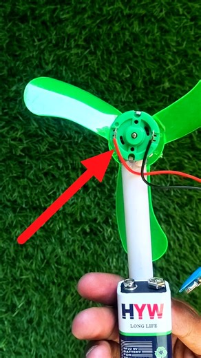 Making Mini Fan At Home 💡 #tech #diy #homemade #fan