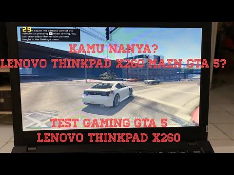 Lenovo Thinkpad x260 Gaming Test GTA 5 / GTA V #lenovothinkpadGTA5
