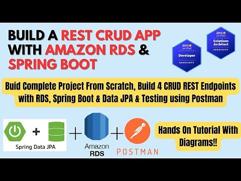 Build A REST CRUD App with Amazon RDS & Spring Boot | Complete Hands On Tutorial | #aws #springboot