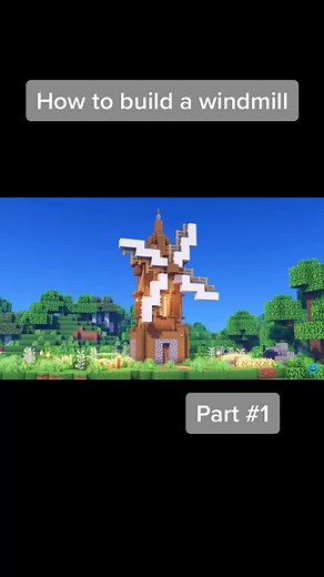 How to build a nice Windmill in Minecraft. #fyp #minecraft