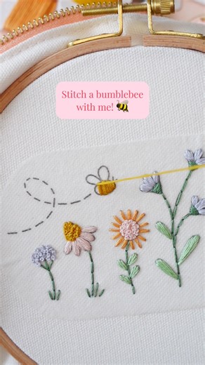 112K views · 2K reactions | Stitch a bumblebee on a pencil case with...