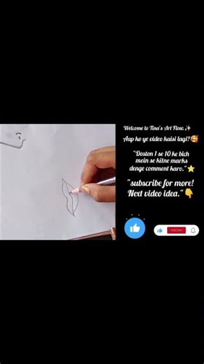 How to draw Nose and lips easily!👄👃#Short #Drawing#Tinas Art Flow