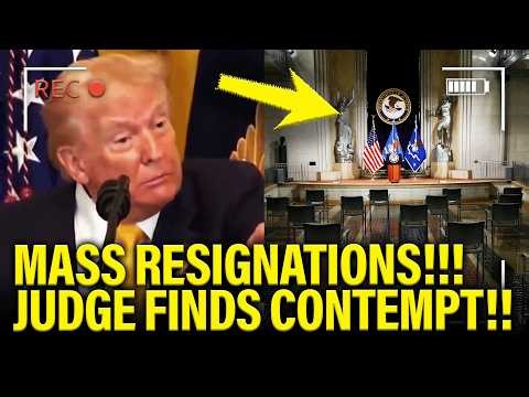 🚨Trump DOJ Held IN CONTEMPT as MOST LAWYERS QUIT!!