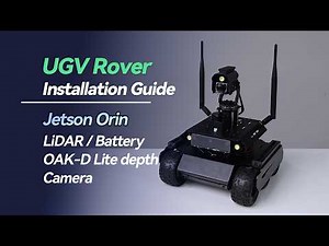 UGV Rover ROS2 Kit Build: Installing Jetson Orin Nano, D500 LIDAR, OAK-D Lite Camera & Battery