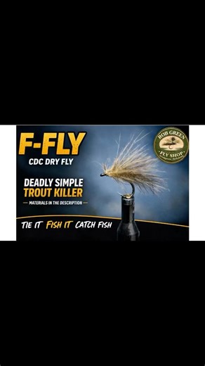 F-Fly (CDC Dry Fly) | Deadly Simple Trout Killer #flytying #flyfishing #tutorial