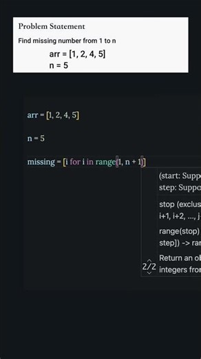 array / List Problem Statement Python #shorts #youtubeshorts #coding