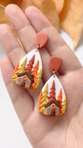 keoker_workshop on Instagram: "I used a tree clay cutter to create a mini forest! That's awesome!🌳🏠 #polymerclay #polymerclayearrings #polymerclaymolds #polymerclaycutters⁣ #polymerclaytutorial #polymerclayjewelry #keokerclaycutter #keokerworkshop #claycutters⁣ #polymerclayflowers #premo #fimo #fimoclay #sculpey #polymerclaycharms #clayearrings #clayearringshop #cernit"