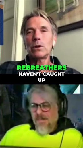 Scuba Diving: Mixed Gas Safety vs. Rebreathers #shorts