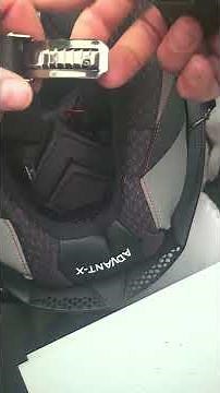 LS2 Advant X chin strap adjustment