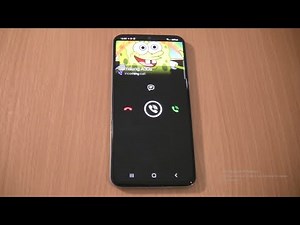 Viber SpongeBob Incoming call Samsung Galaxy a40