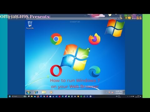 How to run Windows 7 on your Web Browser (WITH VOICE TUTORIAL)