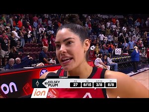 Kelsey Plum (27pts) post game interview | Las Vegas Aces vs Connecticut Sun WNBA basketball