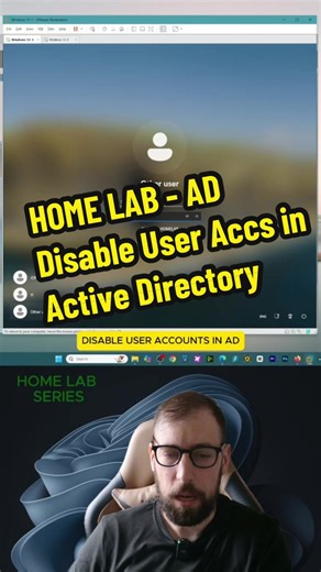 HOME LAB. Active Directory-Disable and Enable User Accounts in Active Directory #windows11 #vmware #homelab #windowsserver2025 #activedirectory
