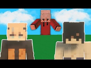 Naruto vs Sasuke Minecraft gameplay animation