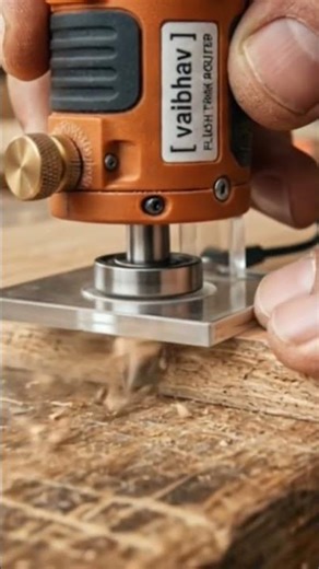 Mini Edge Trim Router 🔥 Smooth Finish Magic#MiniTools #FlushTrim #Woodworking #DIY