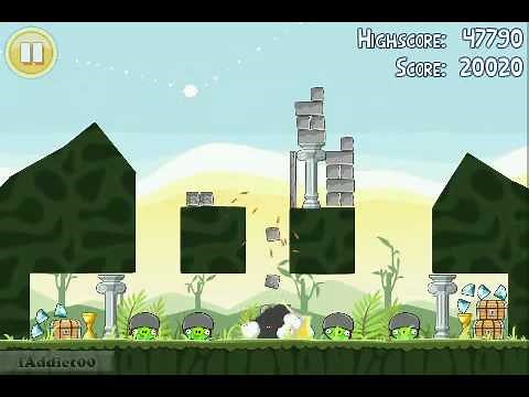 Angry Birds (Level 2-15) 3 Stars