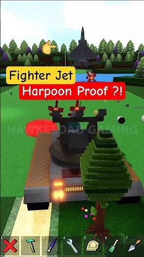 Roblox Build a Boat for Treasure Fighter Jet Harpoon Missile Proof? F-35 by Redisred #babft #roblox