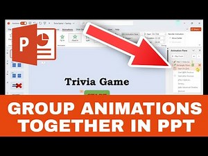 How to GROUP ANIMATIONS TOGETHER in PowerPoint (Trigger Multiple Animation at the Same Time)