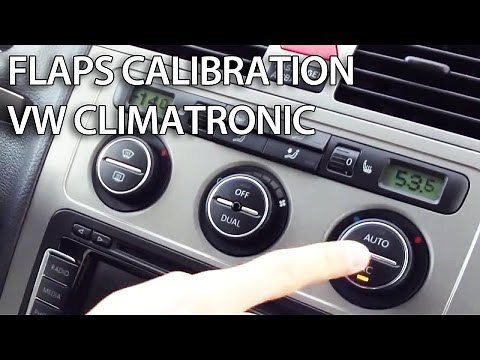 How to reset and calibrate HVAC flaps in VW Climatronic (Golf, Passat, Jetta, Scirocco, Touran)