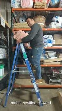A Frame ladder safety