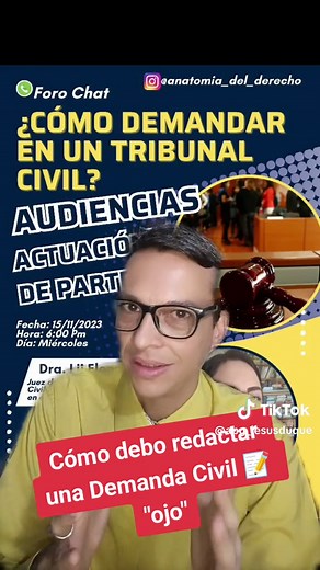 Cómo redactar una Demanda Civil según el CPC