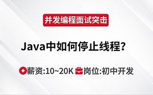 多线程与高并发 | Java中如何停止线程？--马士兵Java刷题班_哔哩哔哩_bilibili
