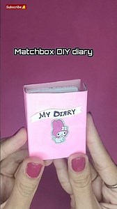 Matchbox DIY Diary 📒#diycrafts #minidiary #diydiary #diy