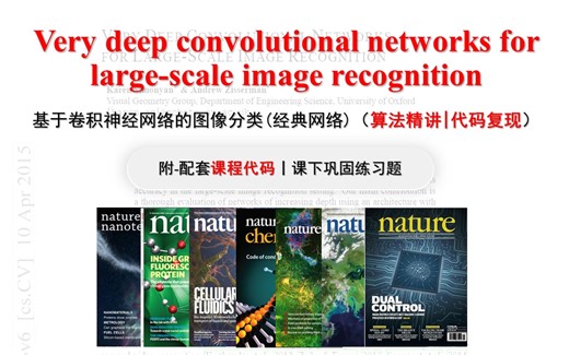 【论文复现】《基于卷积神经网络的图像分类(经典网络)》算法精讲、代码复现（附：配套课程代码、课后巩固练习）